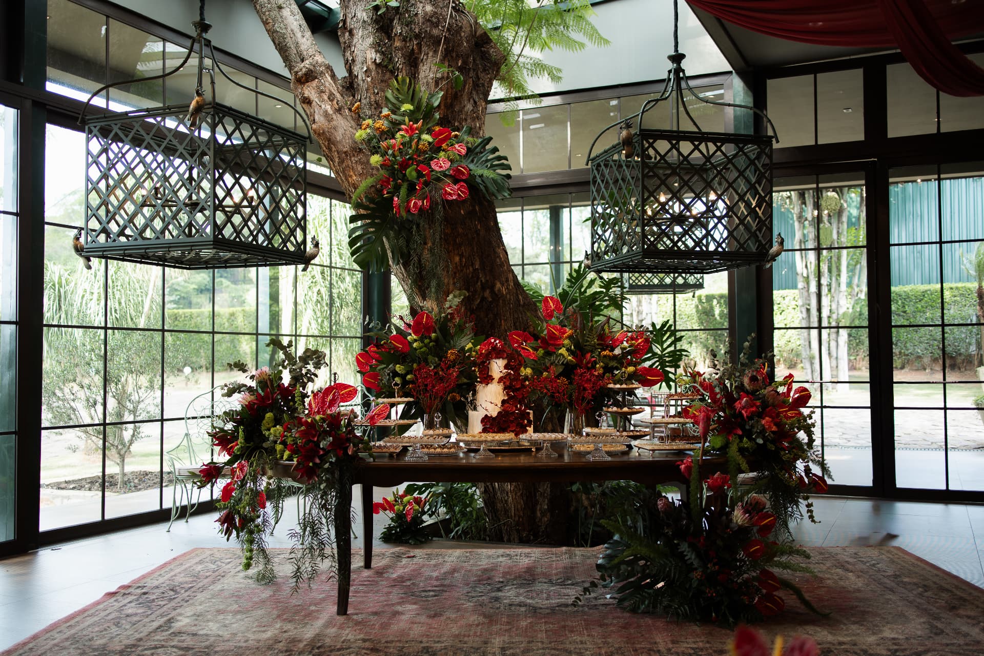 Mesa de doces casamento Malu e Leonardo Villa Eventos por Lebbeke