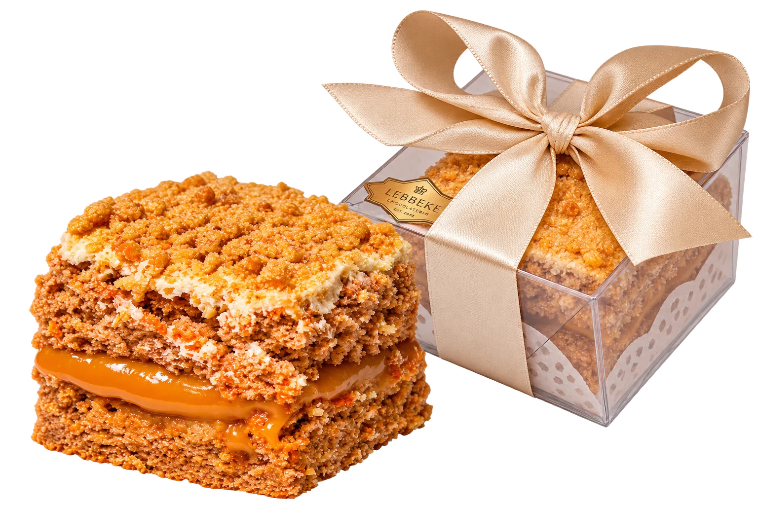 Fatia Bolo de Nozes com Doce de Leite (80g)