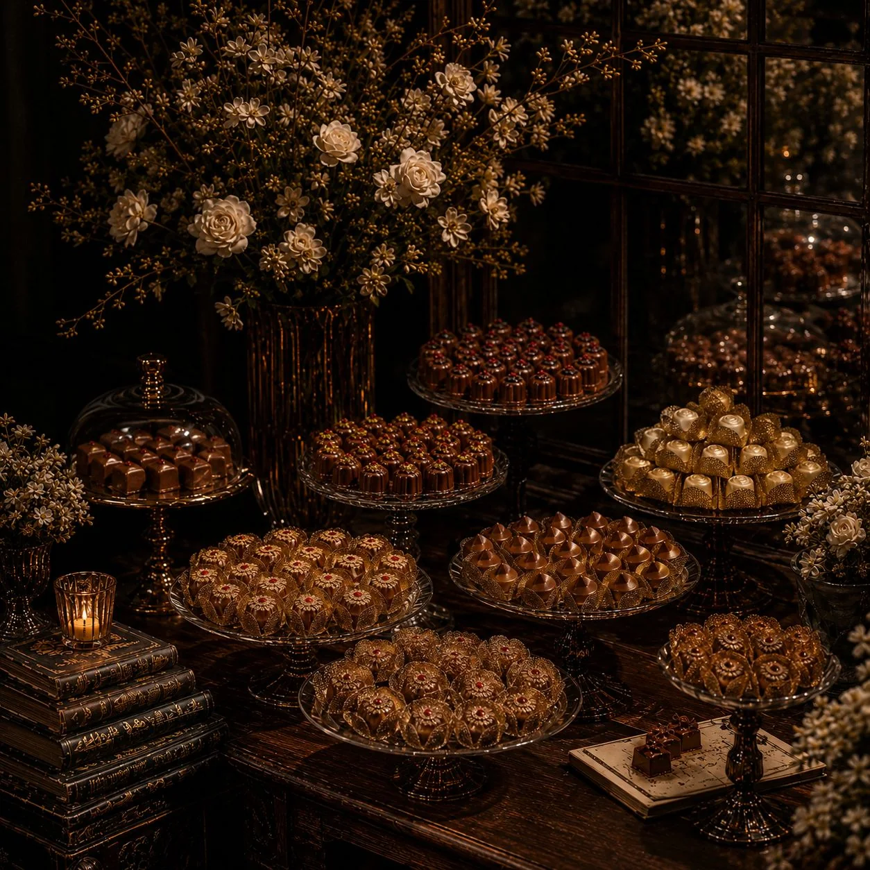 Mesa de docinhos LEBBEKE — editorial de mesa de doces artesanais para casamento