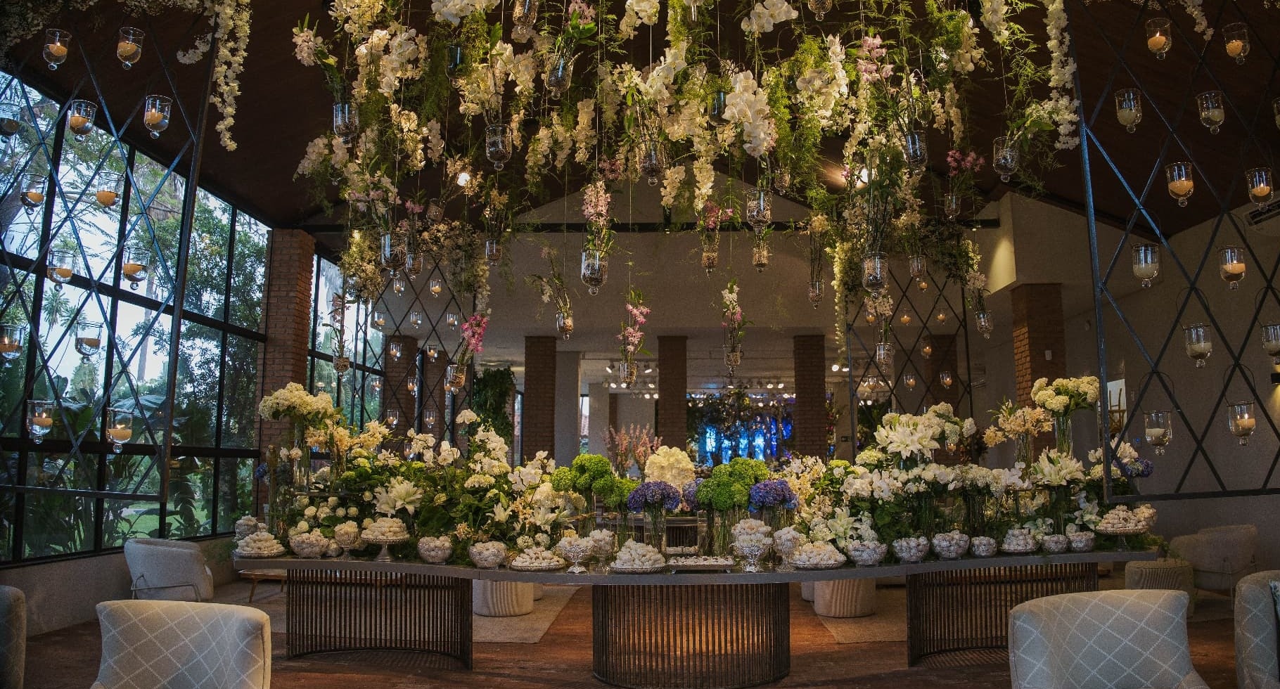 Mesa de doces casamento Ana e Arthur Espaço Tay Eventos por Lebbeke